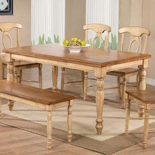 Winners Only Quails Run DQ13660W Transitional 60" Turned Post Leg Table